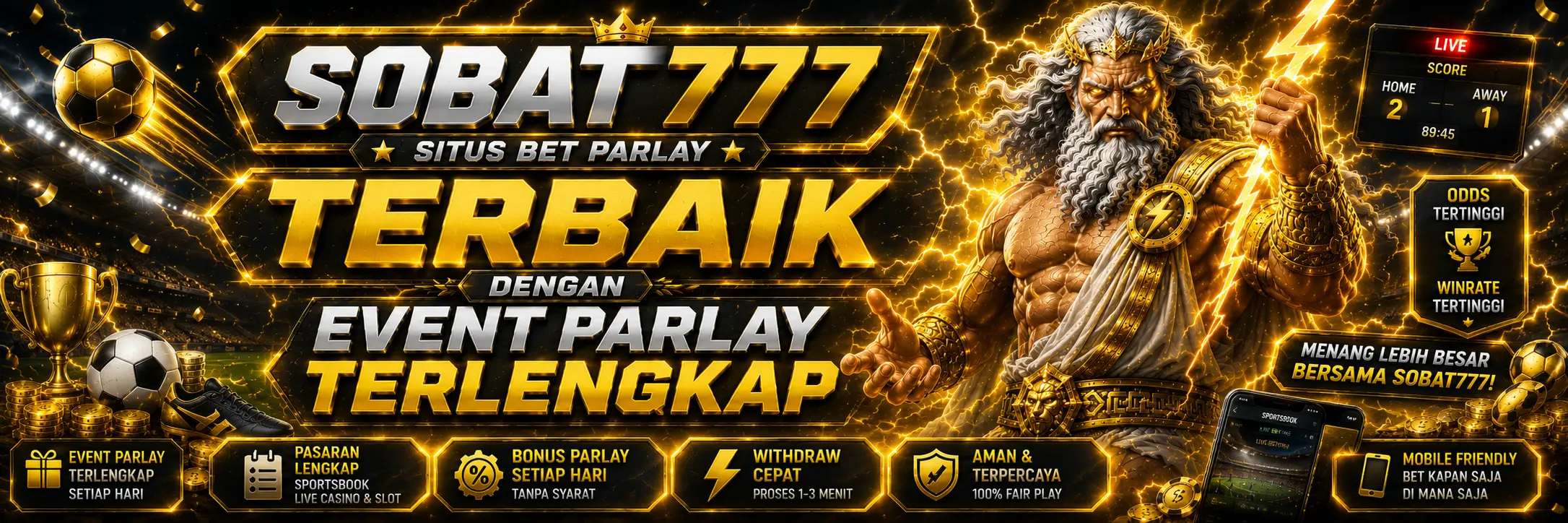 SOBAT777 Situs Bet Parlay Terbaik Dengan Event Parlay Terlengkap