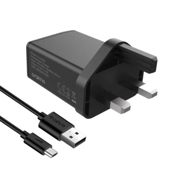 oraimo Charger Kit 2A Fast Charging Europe Type Wall Charger with Micro USB Cable