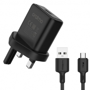 oraimo Cannon 2 5.0V/1.2A Mini UK Type Efficient & Durable Charger Kit