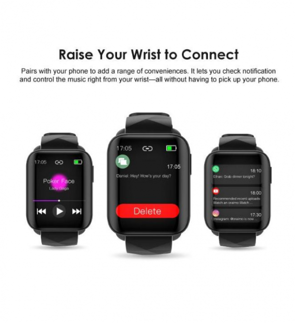oraimo Watch 1.69'' IPS Screen IP68 Waterproof Smart Watch